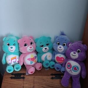 Care Bears Plush Stuffed Animal Lot of 5 Mixed Characters